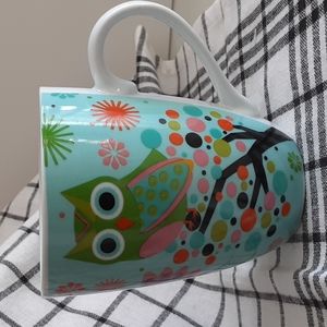 Colorful Owls Inspirational Scripture Joshua 1:9 Be Strong Courageous Cup Mug